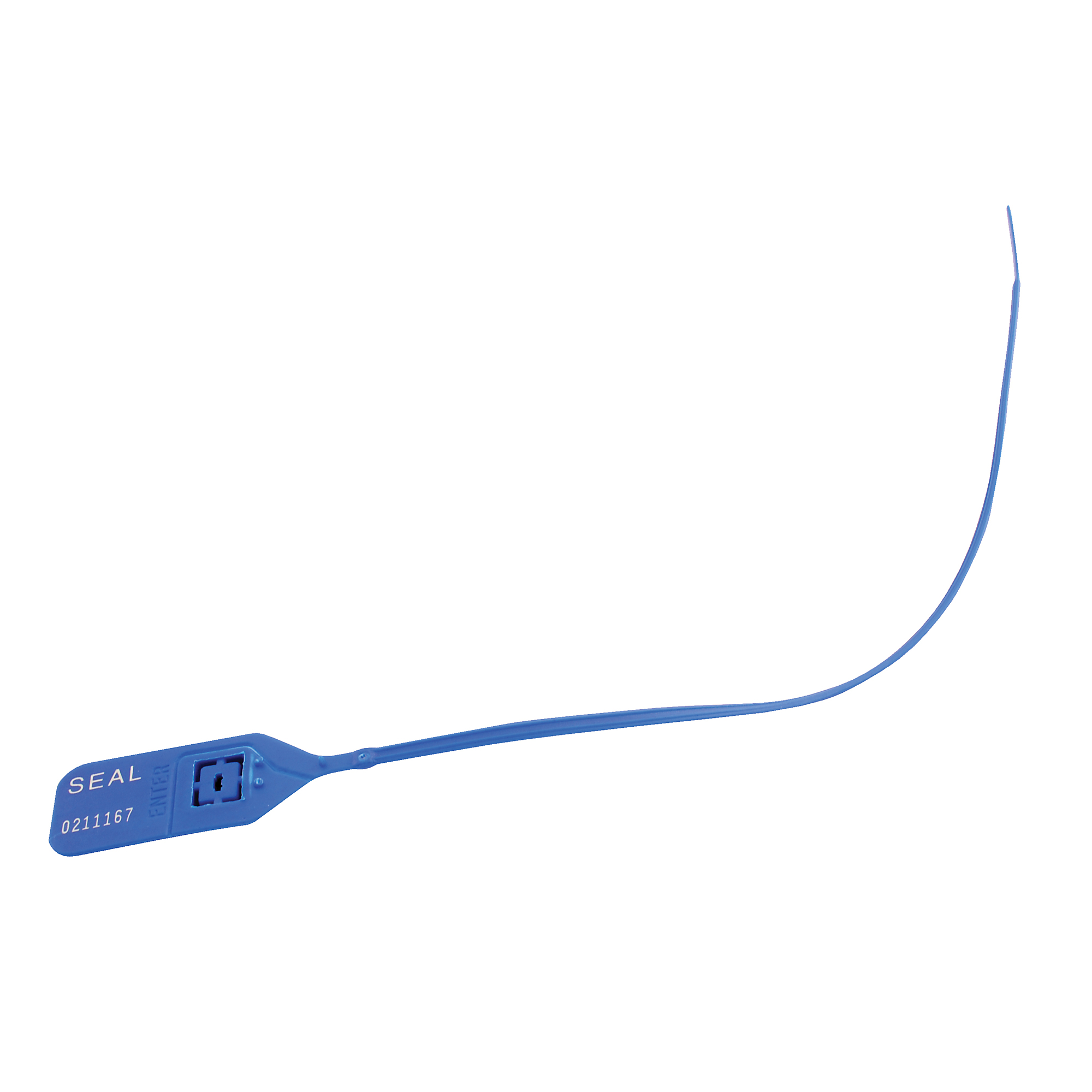 Vestil Polypropylene Security Seal - 1.25in. Height, Blue, Model# SECS-L11-BL